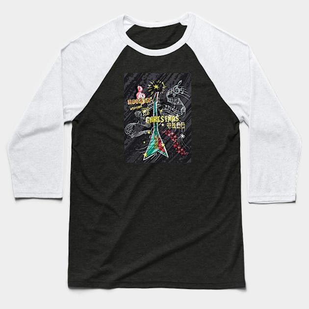 Rockin Around 3 Baseball T-Shirt by xxtinastudio